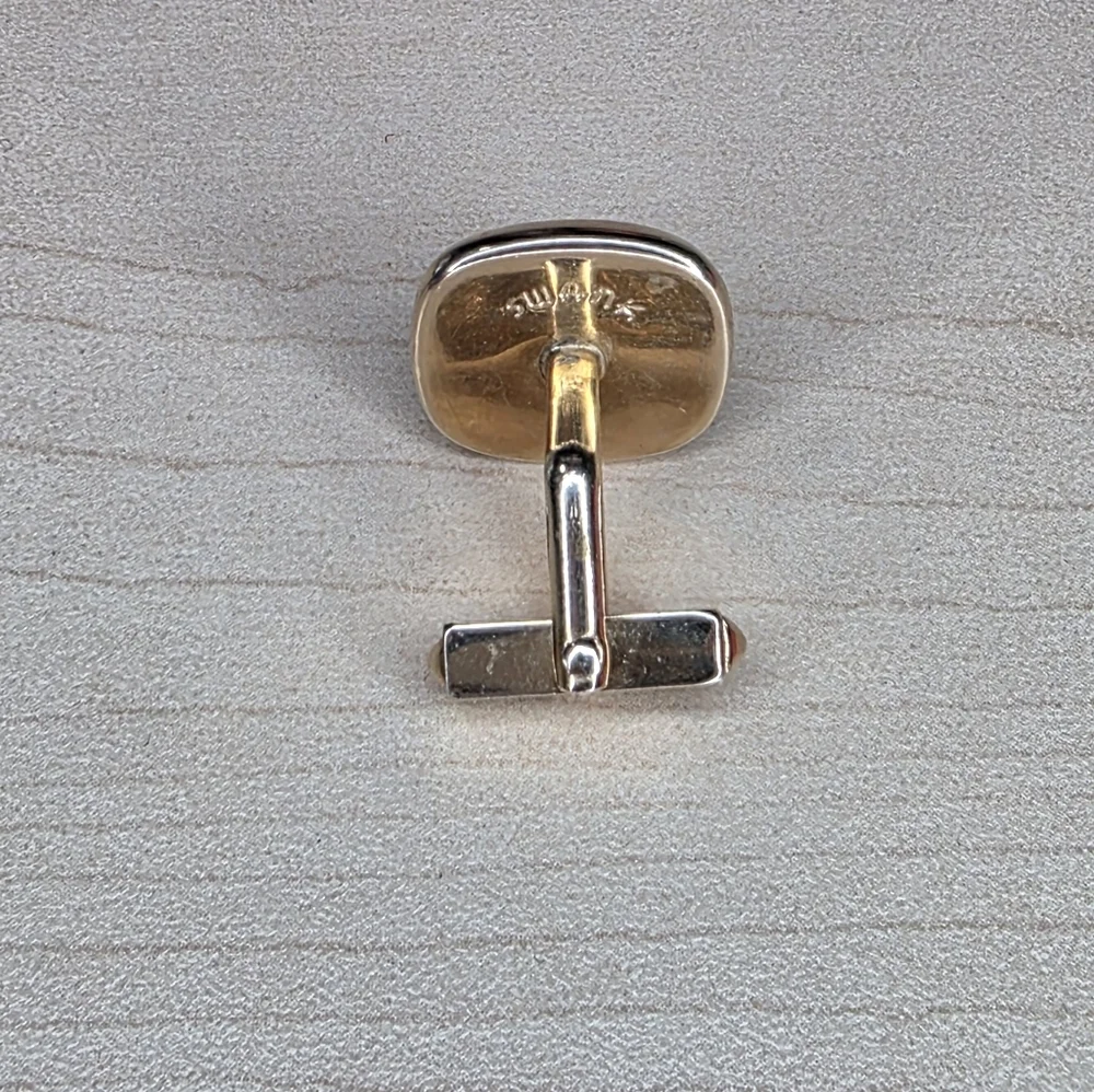 Vintage‎ Swank Gold and Red Cufflink - ONLY ONE
